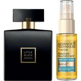 Avon Little Black Dress Kadın Parfüm Edp 50 ml Ve Argan Yağı Içeren Besleyici Saç Serum Seti