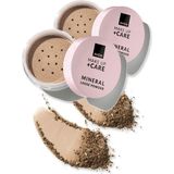 Avon Make Up + Care Mineral Toz Pudra Fondöten - Light Ikili Set - Renkli