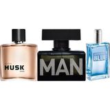 Avon Man 75 ml Erkek Edt+Avon Musk Iron 75 ml Erkek Edt+Avon Individual Blue 100 ml Erkek Edt