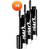 Avon Mark Spectra Lash Kademeli Maskara 9 ml Hacim Verici Üçlü Set Siyah Renkli