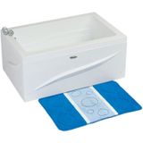 Avon Mini Dikdörtgen Küvet 110x70, H43 (Gövde + Metal Ayak + 4 Yön Panel)