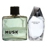 Avon Musk Fresh 75 Ml Erkek Edt+Avon Perceive 100 Ml Erkek Edt