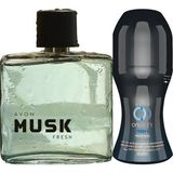 Avon Musk Fresh 75 Ml Erkek Edt+Avon Rolon