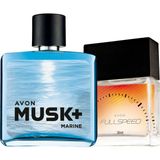 Avon Musk Marine 75 ml Erkek Edt+Avon Fullspeed 30 ml Erkek Edt
