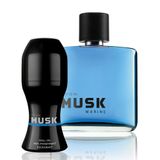 Avon Musk Marine EDT 75 ml Erkek Parfümü + Musk Marine 50 ml Erkek Roll-On Seti