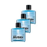 Avon Musk+ Marine Erkek Parfüm EDT 3 x 75 ML