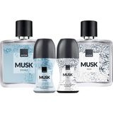 Avon Musk Rain Musk Exhale Erkek Parfüm ve Rollon Paketi - 75 ml