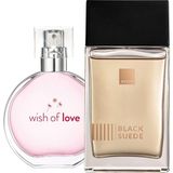 Avon Parfüm Seti Black Suede Erkek EDT ve Wish Of Love Kadın EDT 125 ml Hediye Paketi