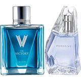 Avon Perceive 50 ml Kadın Edp+Avon V For Victory 75 ml Erkek Edt