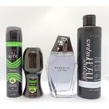 Avon Perceive EDT 100 ml 4'lü Erkek Parfüm Set (Parfüm, Deodorant, Şampuan, Traş Balmı)