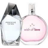 Avon Perceive Edt 100 ml Erkek Parfüm + Wish Of Love Edt 50 ml Kadın Parfümü AKD24872368