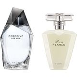 Avon Perceive Edt 100 ml Erkek + Rare Pearls Edp 50 ml Kadın 2li Set