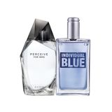 Avon Perceive Erkek Parfüm 100ml Individual Blue Erkek Parfüm 100ml. İkili Set