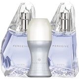 Avon Perceive Kadın Parfüm ve Roll-on Seti - Çiçeksi Aroma, 2x50 ml EDP + 50 ml Roll-on, Özel Hediye Serisi, Şık Tasarım