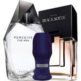 Avon Perceive ve Black Suede Erkek Parfüm Rollon Paketi