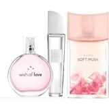 Avon Pur Blanca + Soft Musk + Wish Of Love EDT 50 ml Kadın Parfüm Seti