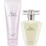 Avon Rare Pearls Kadın Parfüm ve Vücut Losyonu Seti – Manolya, İnci, Misk, Sandal Ağacı, EDP 50 ml + Losyon 125 ml, Özel Hediye Kutulu