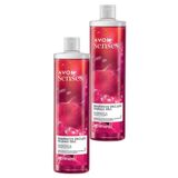 Avon Senses Rapsberry Delight Frambuaz ve Frenk Üzümü Kokulu 2x500 ml Duş Jeli
