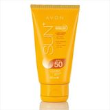 Avon Sun 50 ml Spf50+ Hassas Ciltler için Yaşlanma Karşıtı Güneş Koruyucu Yüz Kremi
