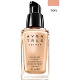Avon ''True'' Colour 30 ml Flawless Likit Fondöten Ivory Yağsız Formül ile Pürüzsüz Bitiriş Sağlar