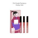 Avon Ultra Colur Peony Blush, Gleaming Guava ve Forbidden Fig Dudak Parlatıcısı Paketi