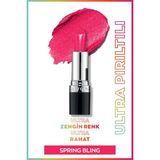 Avon Ultra Shimmer Lipstick Spring Bling Renkli Parlak Ruj E Vitamini ile Nemi Koruyan Formül
