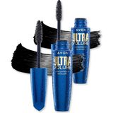 Avon Ultra Volume Maskara - Blackest Black Mat Görünüm İkili Set 2 Parça Hacim Veren - Renkli