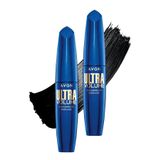 Avon Ultra Volume Suya Dayanıklı Maskara Blackest Black İkili Set