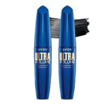 AVON Ultra Volume Waterproof Maskara, Bambu Özü İçeren Formül, Siyah