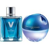 Avon V For Victory Edt 75 ml Erkek Parfüm ve Incandessence Glow Edp 50 ml Kadın Parfüm