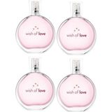 Avon Wish Of Love Kadın Parfüm Dörtlü Set 50 ml EDP Hediyelik Tipi Şık Tasarım
