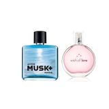 Avon Wish Of Love Kadın Parfüm EDT 50 ML + Musk Marine Erkek Parfüm EDT 75 ML