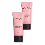 Avon Yağlı Görünümü Kontrol Eden Fondöten Bazı Ikili Set - Renkli