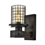 Avonni AP-4216-1E Eskitme Kaplama Aplik E27 Metal Ahşap H: 25 cm, WxD: 15x20 cm