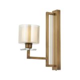 Avonni AP-4285-1E Eskitme Kaplama Aplik E27 Metal Kristal H: 42 cm, WxD: 15x32 cm