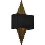 Avonni AP-62175-01 Siyah Boyalı Metal 25x13 cm Aplik