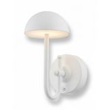 Avonni AP-64004-BBY Beyaz Boya Aplik LED Metal Opal Pleksi H: 25 cm, WxD: 12x20 cm