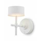 Avonni AP-64005-BBY Beyaz Boya Aplik LED Metal Opal Pleksi H: 20 cm, WxD: 12x20 cm