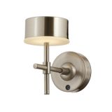 Avonni AP-64005-N Nikel Kaplama Aplik LED Metal Opal Pleksi H: 20 cm, WxD: 12x20 cm