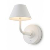 Avonni AP-64006-BBY Beyaz Boya Aplik LED Metal Opal Pleksi H: 22 cm, WxD: 12x22 cm