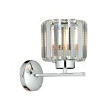 Avonni AP-65244-1K Krom Kaplama Aplik E27 Metal Kristal H: 25 cm, WxD: 20x27 cm