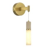 Avonni AP-7017-8125-1 Eskitme Kaplama Aplik LED Metal Mermer H: 40 cm, WxD: 10x12 cm