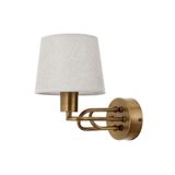 Avonni AP-9134-1E E27 Metal Kumaş 20x25 cm Eskitme Kaplama Aplik