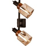 Avonni AR-1920-2Y-BSY Siyah Boya Modern Metal Ahşap Avize