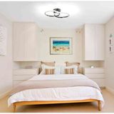 Avonni AR-7014-6102-2K Krom Kaplama Modern Avize LED Alüminyum Silikon H: 11 cm, WxD: 43x27 cm