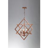 Avonni AV-1586-4C E14 Metal 57x37 cm Bakır Kaplama Modern Avize