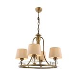 Avonni AV-1597-4ES Eskitme Kaplama Modern Avize E27 Metal Cam H: 85 cm, Ø: 52 cm