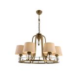 Avonni AV-1597-6ES Eskitme Kaplama Modern Avize E27 Metal Cam H: 85 cm, Ø: 65 cm