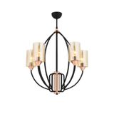 Avonni AV-1660-4BSY 4 Lü Siyah Boyalı Modern Avize