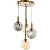 Avonni Av-1775-4et Eskitme Kaplama Modern Avize E27 Metal Cam 40 Cm